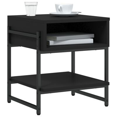 vidaXL Coffee Table Black 40x40x45 cm Engineered Wood