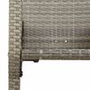 vidaXL 5 Piece Garden Bar Set without Cushions Grey Poly Rattan Acacia