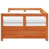 vidaXL Daybed with Trundle and Mattresses Wax Brown 90x200 cm Solid Wood Pine