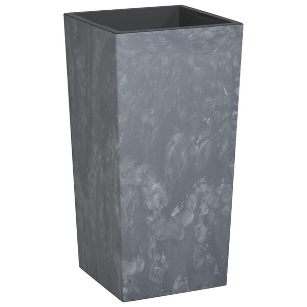 vidaXL Planter with Removable Inner Grey 21/49 L PP Concrete Look