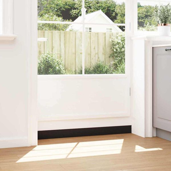 vidaXL Self-adhesive Door Brush Seals 2 pcs Brown 100 cm