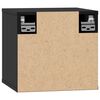vidaXL Wall Cabinet Black 31.5x30x30 cm Solid Wood Pine
