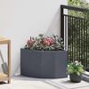 vidaXL Corner Planter Anthracite 45 x 45 x 35 cm Steel