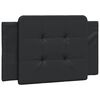 vidaXL Bed Frame without Mattress "Zadar" Black 80x200 cm Faux Leather