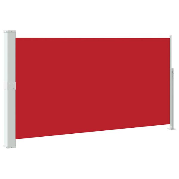 vidaXL Patio Retractable Side Awning 170x300 cm Red
