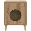 vidaXL Cat House Artisian Oak 42.5 x 40 x 53 cm Engineered Wood