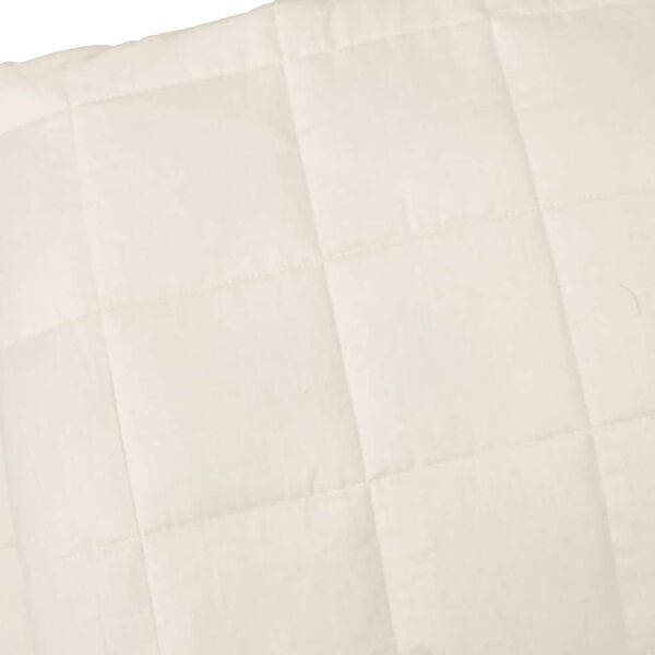 vidaXL Weighted Blanket Light Cream 200x200 cm 13 kg Fabric