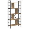 vidaXL Bookshelf 9-Tier 75 x 30 x 156 cm Engineered Wood Artisan Oak
