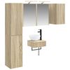 vidaXL Bathroom Furniture Set 5 pcs Sonoma Oak