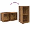 vidaXL TV Cabinet Set 4 pcs Old Wood 37 x 37 x 72 cm Engineered Wood
