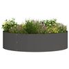 vidaXL Garden Planter 5 pcs Black 80 x 80 x 20 cm Cold-rolled Steel