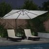 vidaXL Parasol Sand 286 x 285 x 270 cm Aluminium