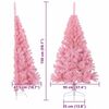 vidaXL Artificial Pre-lit Christmas Tree with 150 LEDs Pink 150 cm PVC