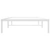 vidaXL Metal Bed Frame without Mattress White 100x200cm
