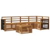 vidaXL Outdoor Sofa Set 6 pcs Natural Solid Acacia Wood