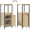 vidaXL Bathroom Furniture Set with Shelf 5 pcs Sonoma Oak and Black