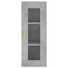 vidaXL Wall Mounted Cabinet Concrete Grey 34.5x34x90 cm