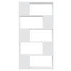 vidaXL Book Cabinet Room Divider White 80x24x155 cm Engineered Wood