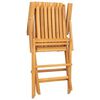 vidaXL Folding Chairs 8 pcs 61x67x90 cm Solid Wood Teak