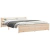 vidaXL Bed Frame without Mattress Solid Wood 140x190 cm