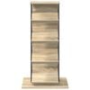 vidaXL Magazine Rack Sonoma Oak 68 x 40 x 123.5 cm Engineered Wood
