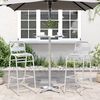 vidaXL Outdoor Bar Table Height Adjustable &Oslash;59.5x70/109.5 cm Aluminium