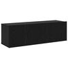 vidaXL TV Cabinet Set Wall-mounted 6 pcs Black Oak Engineered Wood