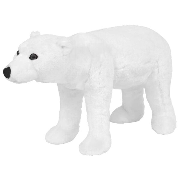 vidaXL Standing Plush Toy Polar Bear White XXL