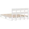 vidaXL Bed Frame without Mattress White 120x190 cm Small Double Solid Wood Pine