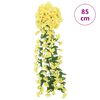 vidaXL Christmas Flower Garlands 3 pcs Yellow 85 cm