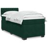vidaXL Box Spring Bed with Mattress Dark Green 90x190 cm Velvet