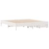 vidaXL Bed Frame without Mattress White 180x200 cm Super King Solid Wood Pine