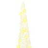 vidaXL Christmas Tree 3 pcs Warm white 20 x 20 x 80 cm Acrylic