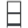 vidaXL Kitchen Storage with Shelf Anthracite 30 x 50 x 92 cm Steel