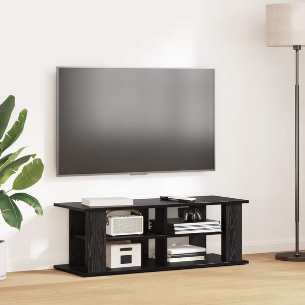 vidaXL TV stand Black Oak 96 x 35 x 33.5 cm