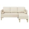 vidaXL Sofa Set with Cushion Linen 173 x 131 x 67 cm Polyester