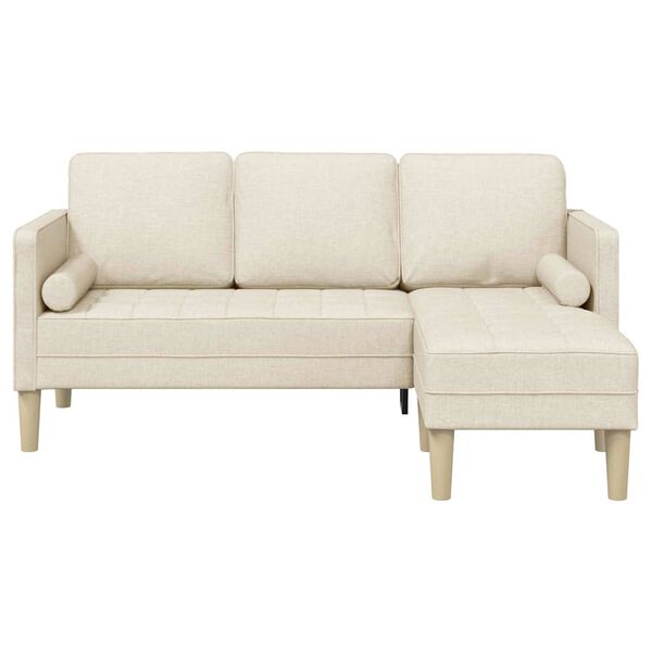 vidaXL Sofa Set with Cushion Linen 173 x 131 x 67 cm Polyester