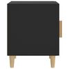 vidaXL Bedside Cabinets 2 pcs Black Engineered Wood