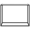 vidaXL Console Table White 100x35x75 cm Tempered Glass