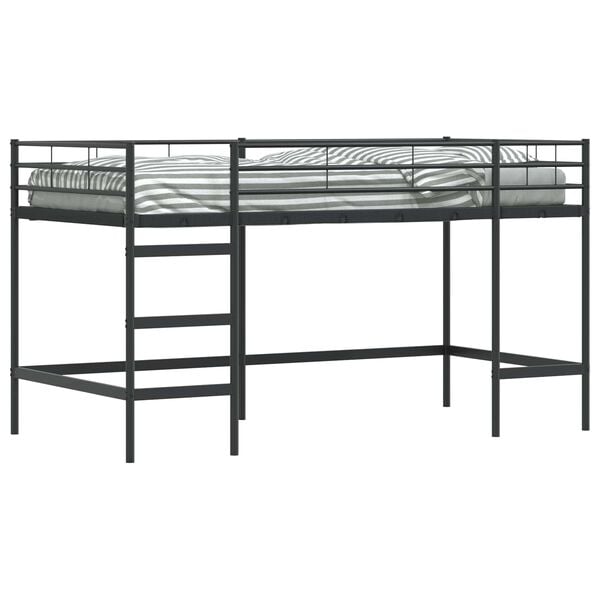 vidaXL Kids'Loft Bed Frame Black 100 x 201 cm
