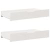vidaXL Under-Bed Drawers 2 pcs White 95x55x17 cm Solid Wood Pine
