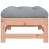 vidaXL Garden Footstool with Cushion Solid Wood Douglas