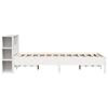 vidaXL Bookcase Bed without Mattress White 135x190 cm Double Solid Wood Pine