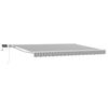 vidaXL Manual Awning Frame with LEDs Anthracite and White 4 x 3.5 m