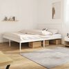 vidaXL Metal Bed Frame without Mattress with Headboard White 180x200cm
