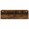 vidaXL TV Wall Cabinet Smoked Oak 100x30x30 cm Engineered Wood