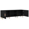 vidaXL TV Cabinet Black Oak 150 x 30 x50 cm Engineered Wood