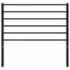 vidaXL Metal Headboard Black 107 cm