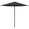 vidaXL Garden Parasol 230 x 230 cm Polyester Rectangular Anthracite