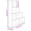 vidaXL Book Cabinet/Room Divider Sonoma Oak 155x24x160 cm Engineered Wood